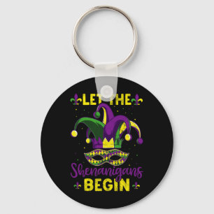 Mardi Gras Costume Let The Shenanigans Begin Mardi Key Ring