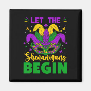 Mardi Gras Costume Let The Shenanigans Begin Mardi Magnet