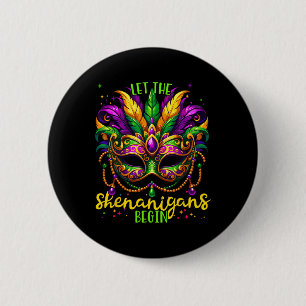 Mardi Gras Costume Outfit Toddler Let The Shenanig 6 Cm Round Badge
