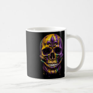 Mardi Gras Costume Sugar Skull Carnival Halloween Coffee Mug