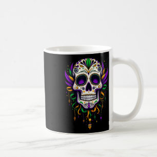 Mardi Gras Costume Sugar Skull Carnival New Orlean Coffee Mug