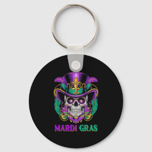 Mardi Gras Costume Sugar Skull Carnival New Orlean Key Ring