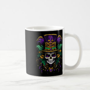 Mardi Gras Costume Sugar Skull Carnival Party Men  Coffee Mug
