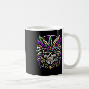 Mardi Gras Costume Sugar Skull Carnival Party Men Coffee Mug