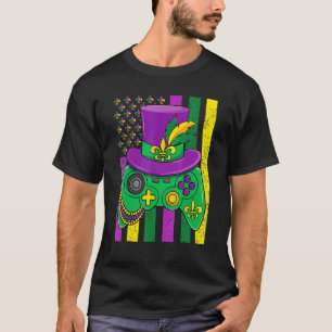 Mardi Gras Costume Video Game Jester Hat American T-Shirt