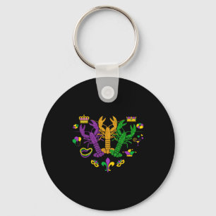 Mardi Gras Crawfish Happy Mardi Gras 2025 Matching Key Ring