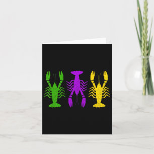 Mardi Gras Crawfish Jester Bead New Orleans Boys M Card
