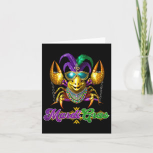 Mardi Gras Crawfish Party Costume Mask Feathers Be Card