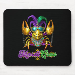 Mardi Gras Crawfish Party Costume Mask Feathers Be Mouse Pad