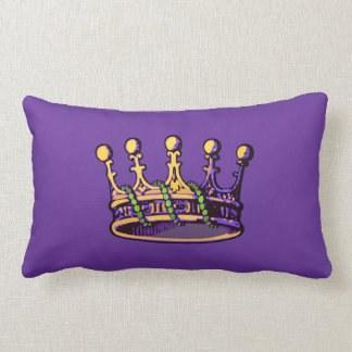 Mardi Gras Crown apparel and gifts Lumbar Cushion