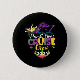 Mardi Gras Cruise 2024 Ship Family Matching Trip N 6 Cm Round Badge