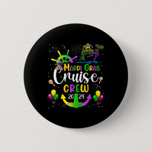 Mardi Gras Cruise 2024 Ship Family Matching Trip N 6 Cm Round Badge