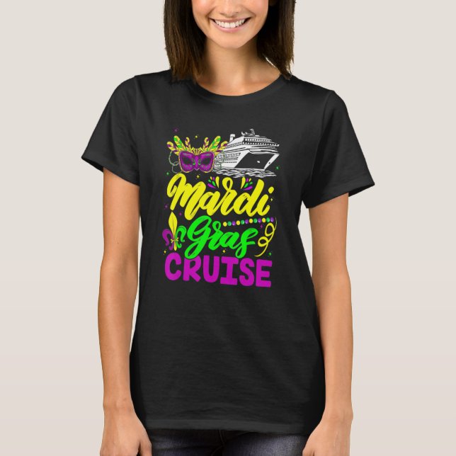 Mardi Gras Cruise Carnivals Party Matching Group F T-Shirt (Front)