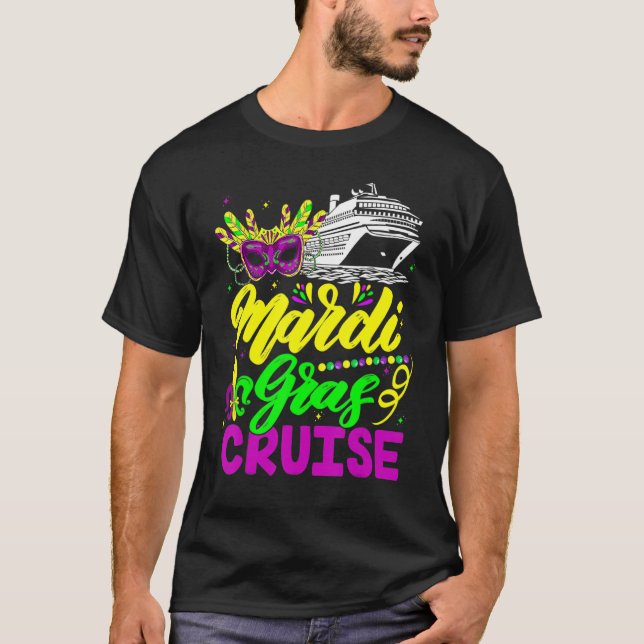 Mardi Gras Cruise Carnivals Party Matching Group F T-Shirt (Front)
