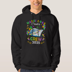 Mardi Gras Cruise Crew 2025 Matching Men Hoodie