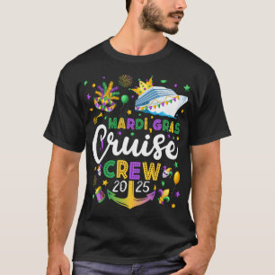 Mardi Gras Cruise Crew 2025 Matching Men T-Shirt