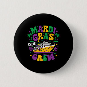 Mardi Gras Cruise Crew 2025 Trip Family Matching C 6 Cm Round Badge
