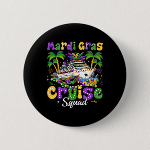 Mardi Gras Cruise Crew 2025 Trip New Orleans Famil 6 Cm Round Badge