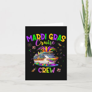 Mardi Gras Cruise Crew 2025 Trip New Orleans Famil Card