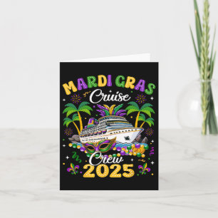 Mardi Gras Cruise Crew 2025 Trip New Orleans Famil Card