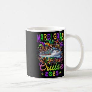 Mardi Gras Cruise Crew 2025 Trip New Orleans Famil Coffee Mug