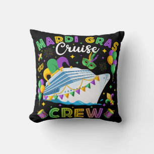 Mardi Gras Cruise Crew Matching Cushion