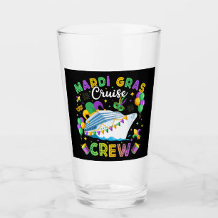 Mardi Gras Cruise Crew Matching Drinking Glass