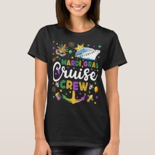Mardi Gras Cruise Crew Matching Women T-Shirt