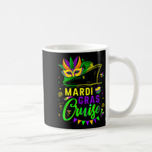 Mardi gras cruise cruising mask cruise ship party coffee mug