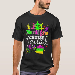 Mardi Gras Cruise Cruising Mask Cruise Ship Party T-Shirt