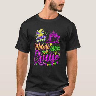 Mardi Gras Cruise Cruising Mask Cruise Ship Party T-Shirt