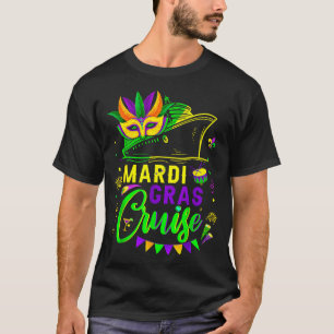 Mardi gras cruise cruising mask cruise ship party T-Shirt