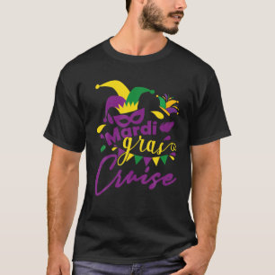 Mardi Gras Cruise Cruising Mask Cruise Ship Party T-Shirt