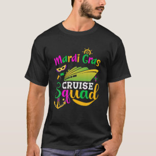 Mardi Gras Cruise Cruising Mask Cruise Ship Party T-Shirt