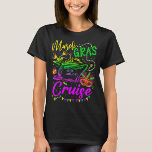 Mardi Gras Cruise Cruising Mask Cruise Ship Party T-Shirt