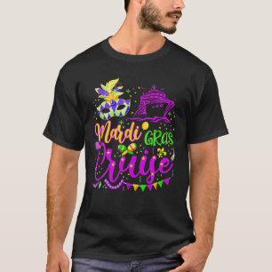 Mardi Gras Cruise Cruising Mask Cruise Ship Vacati T-Shirt