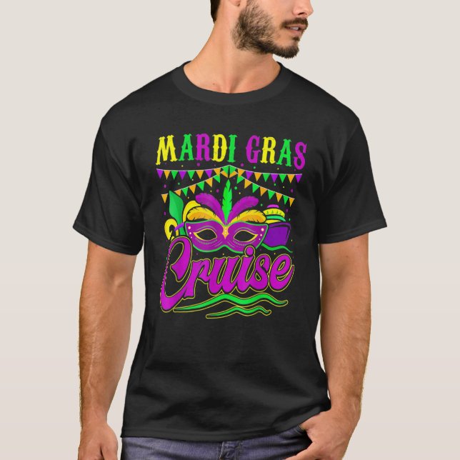 Mardi Gras Cruise Cruising New Orleans Party Costu T-Shirt (Front)