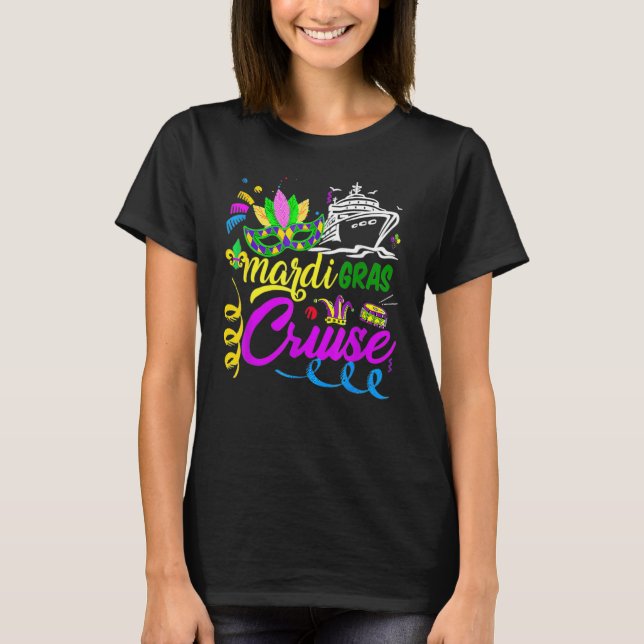 Mardi Gras Cruise Cruising New Orleans Party Costu T-Shirt (Front)