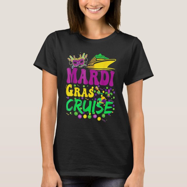 Mardi Gras Cruise Cruising New Orleans Party Costu T-Shirt (Front)