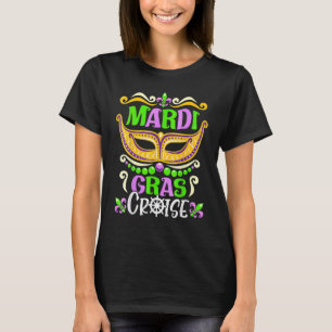 Mardi Gras Cruise Mask Matching Group Family Vacat T-Shirt
