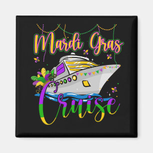 Mardi Gras Cruise Matching Family Carnival Party Magnet