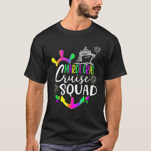 Mardi Gras Cruise Squad 2023 Matching Group_8 T-Shirt (Front)