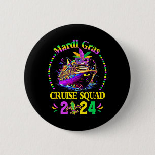 Mardi Gras Cruise Squad 2025 Matching Group Family 6 Cm Round Badge