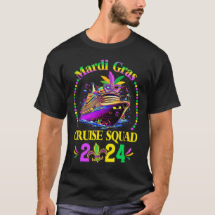 Mardi Gras Cruise Squad 2025 Matching Group Family T-Shirt