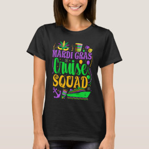 Mardi Gras Cruise Squad Carnival Family Vacation P T-Shirt