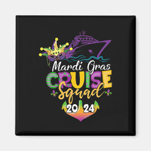 Mardi Gras Cruise Squad Magnet
