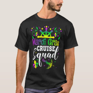 Mardi Gras Cruise Squad Matching Family Group Crui T-Shirt