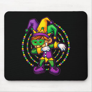 Mardi Gras Dabbing Boys Kids Gift Funny New Orlean Mouse Pad