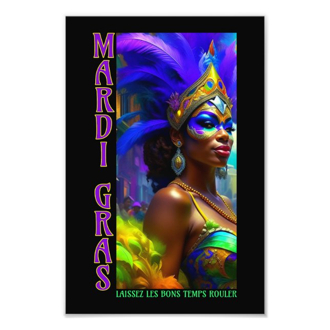Mardi Gras Dancer Photo Print (Front)