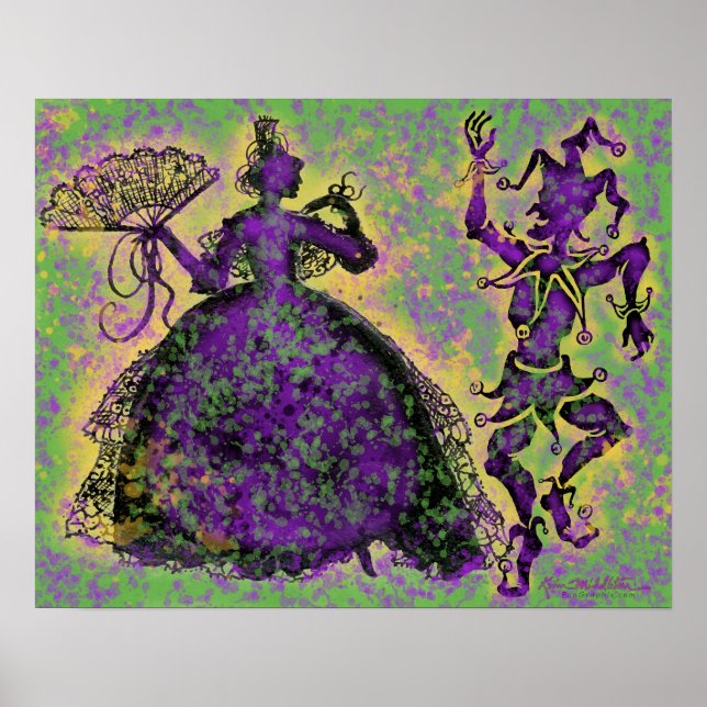 Mardi Gras Dancers Poster (Front)